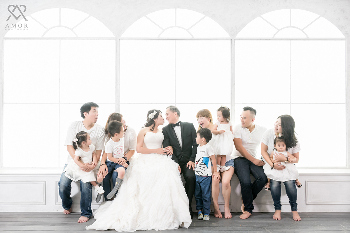 全家福,三代同堂,父母,兒孫,紀念,回憶,AMOR,全家福方案,溫馨,台中全家福,台中拍攝